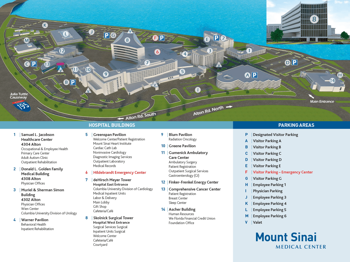 Mount Sinai Campus Map