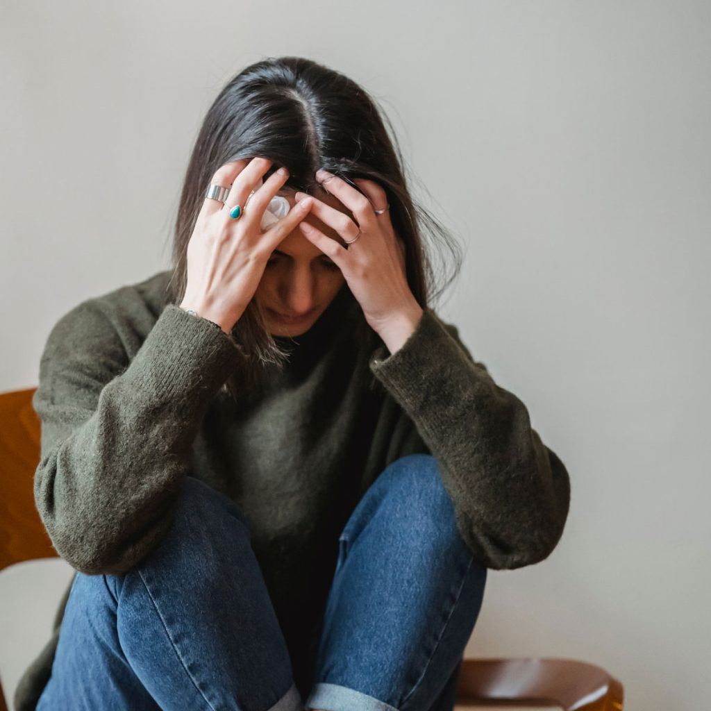 Stressed woman